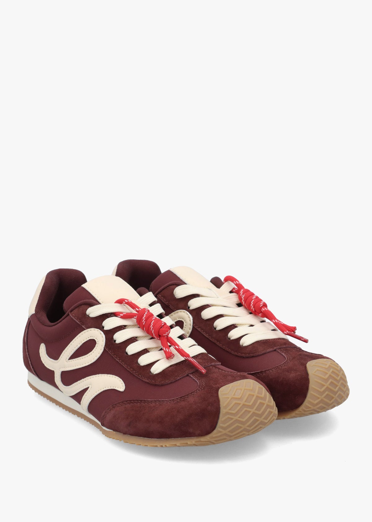 Daniel Action Ballet Burgundy Suede Trainers