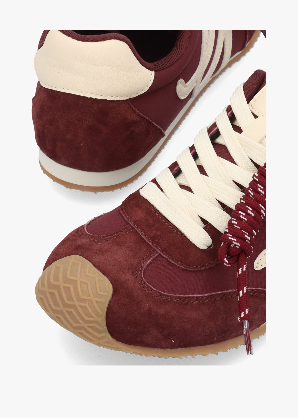 Action Ballet Burgundy Suede Trainers