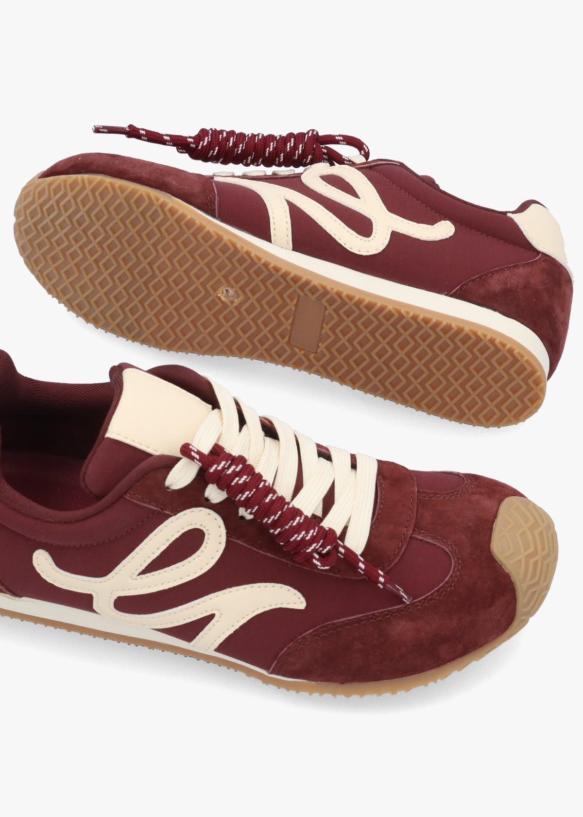 Daniel Action Ballet Burgundy Suede Trainers