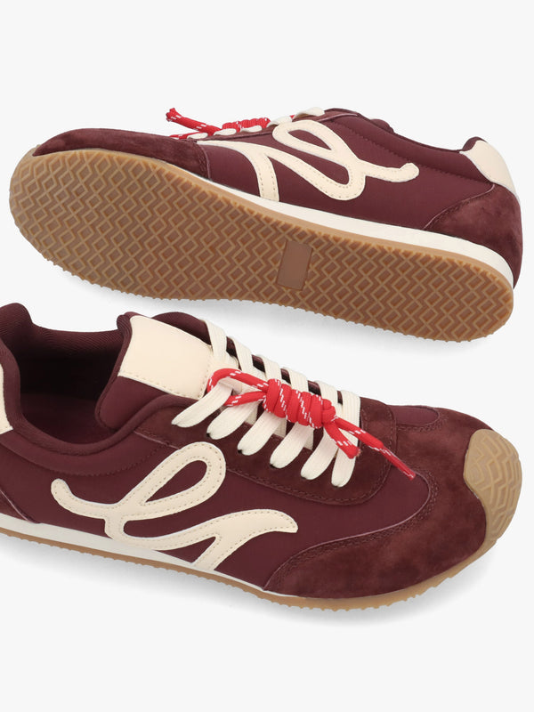 Daniel Action Ballet Burgundy Suede Trainers