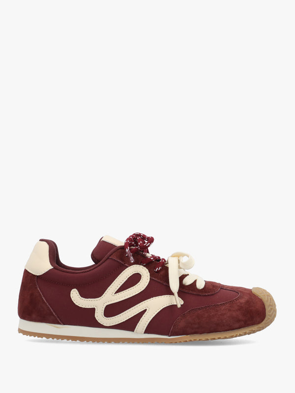 Daniel Action Ballet Burgundy Suede Trainers