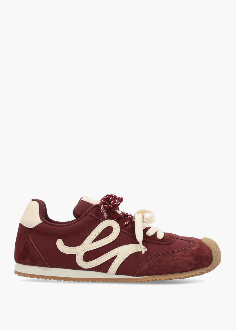 Daniel Action Ballet Burgundy Suede Trainers