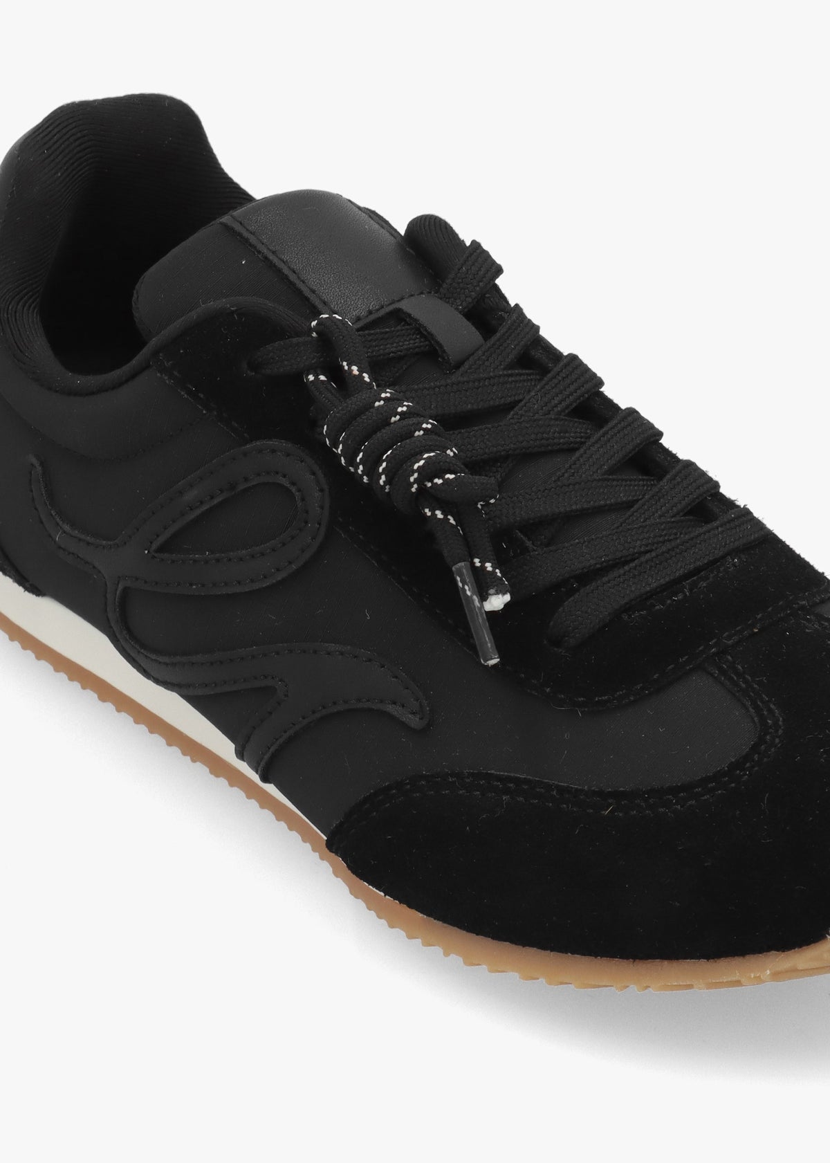 Action Ballet Black Suede Trainers