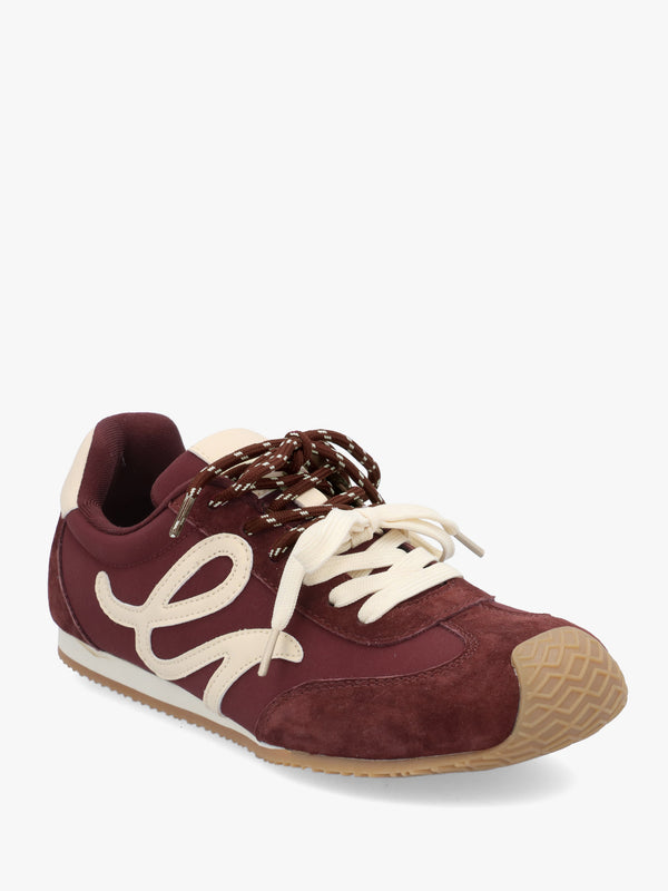 Daniel Action Ballet Burgundy Suede Trainers