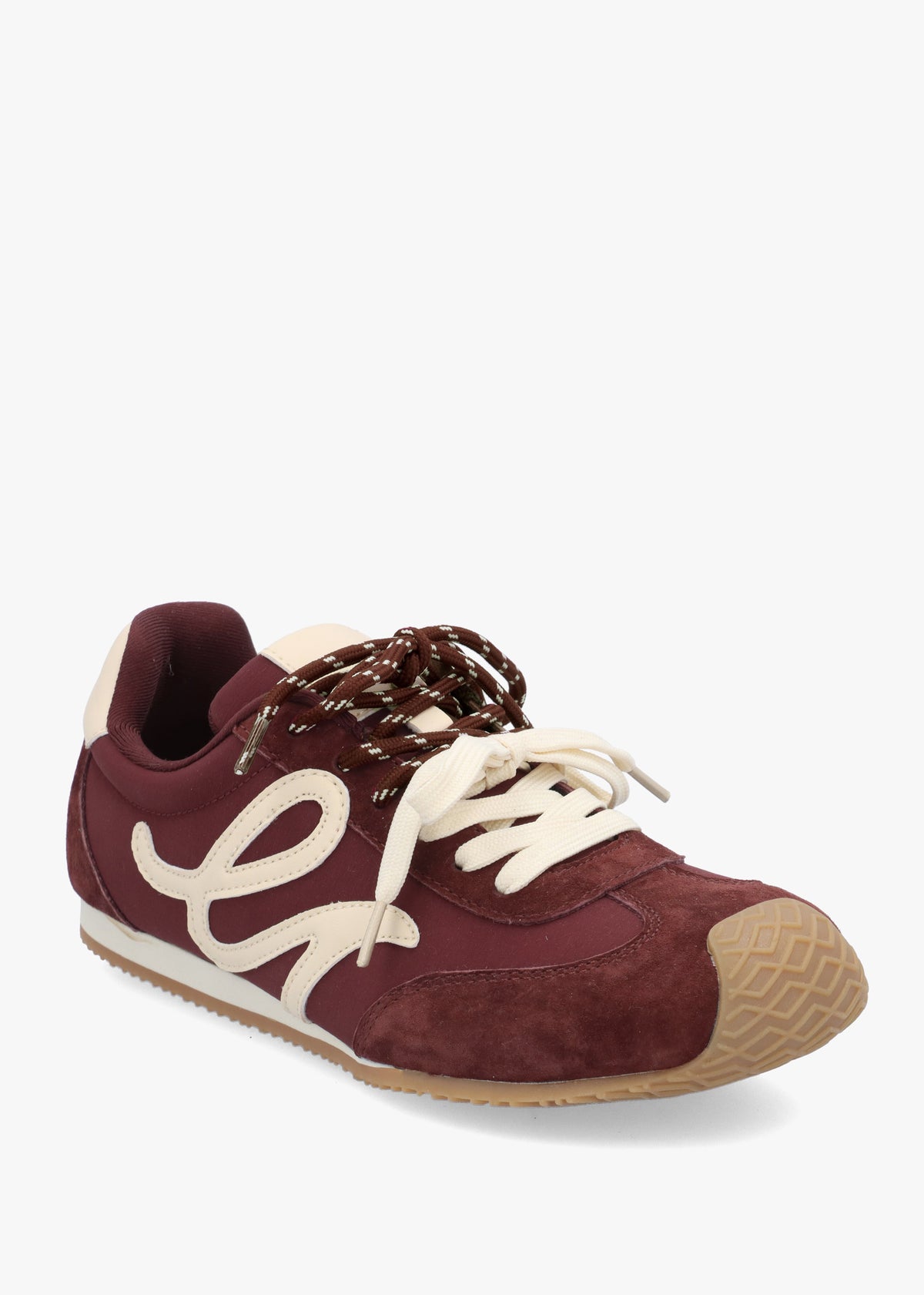 Daniel Action Ballet Burgundy Suede Trainers