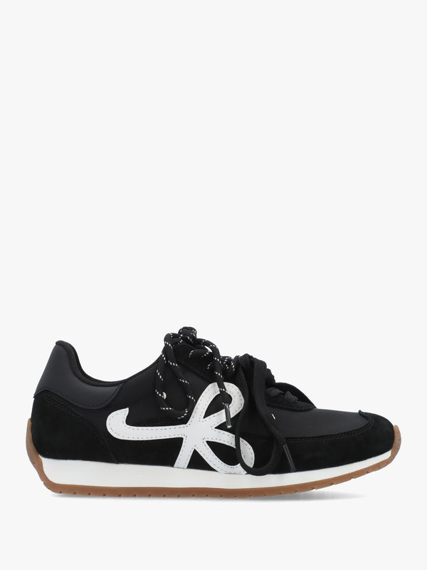 Daniel Action Black Suede Mix Trainers