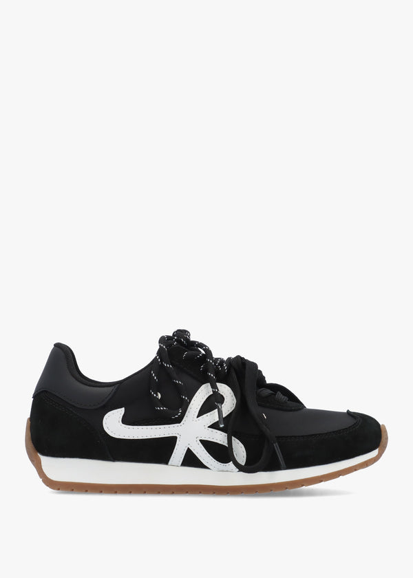 Daniel Action Black Suede Mix Trainers