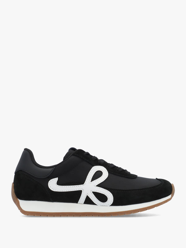 Daniel Action Black Suede Mix Trainers
