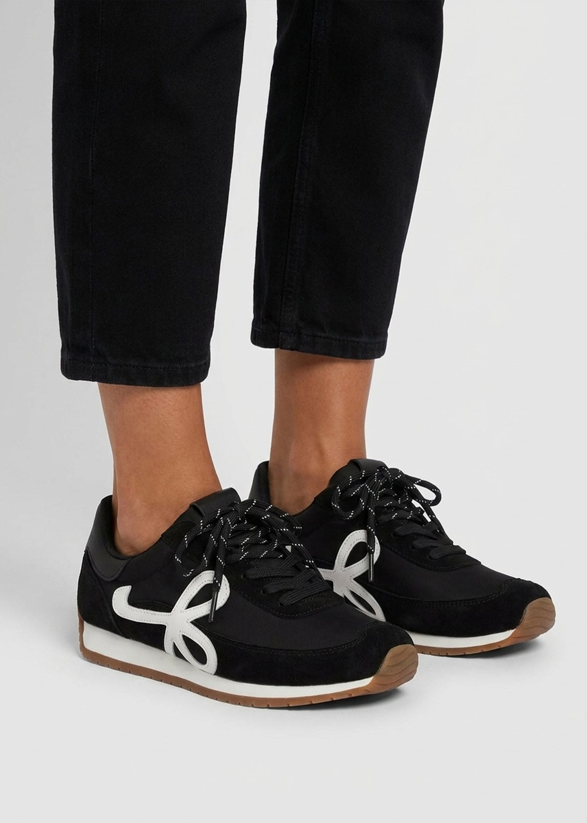 Daniel Action Black Suede Mix Trainers