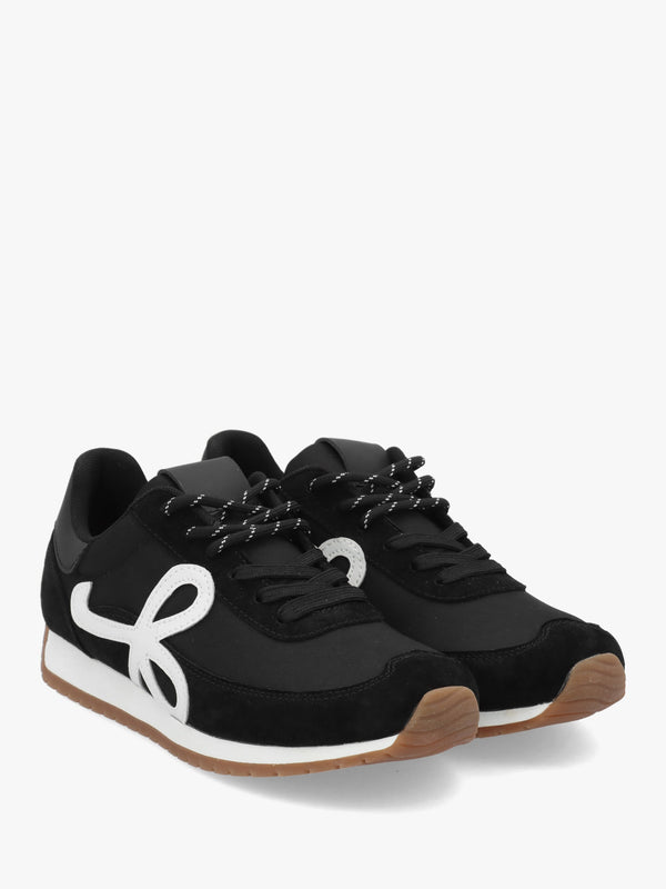 Daniel Action Black Suede Mix Trainers