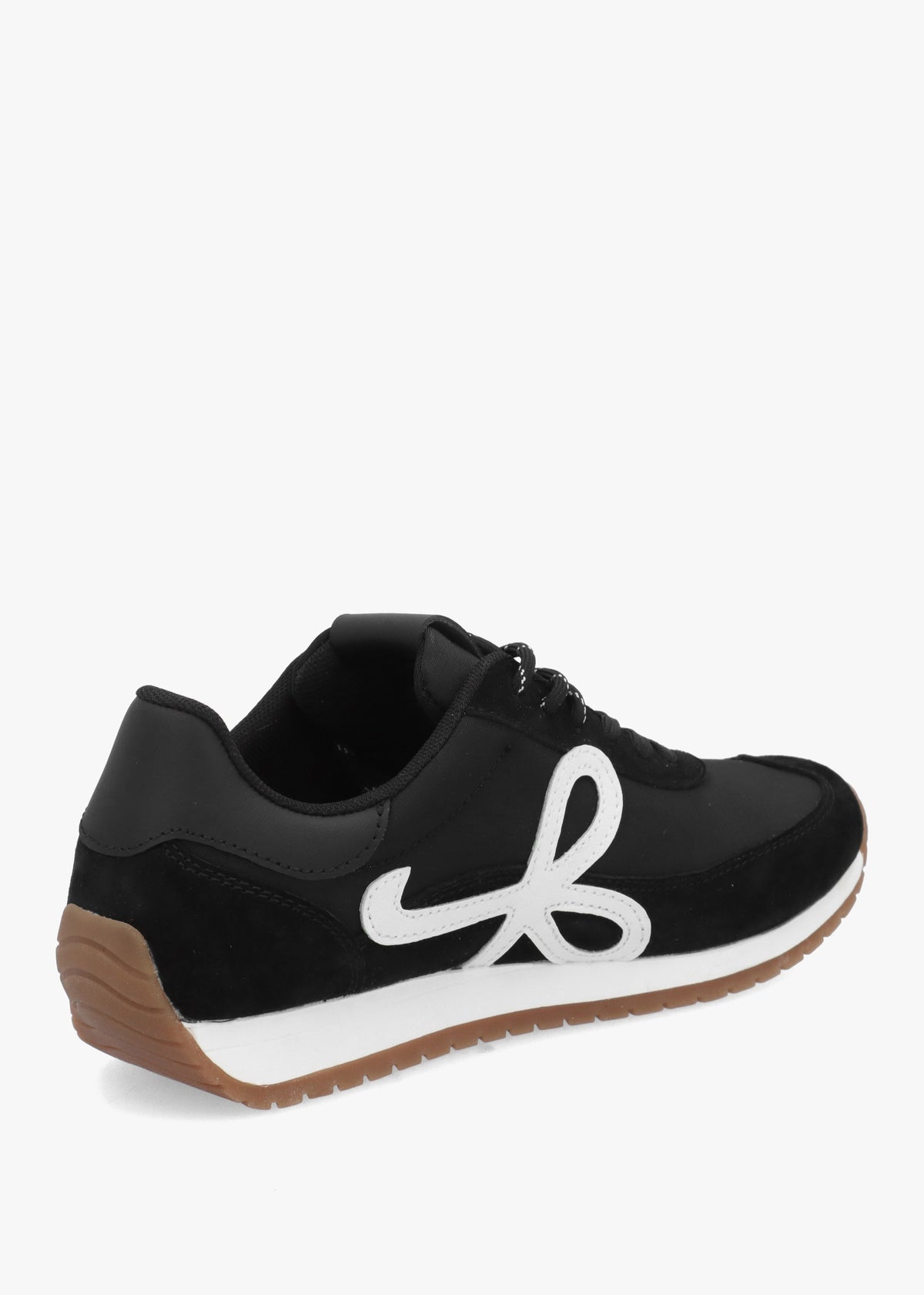 Daniel Action Black Suede Mix Trainers