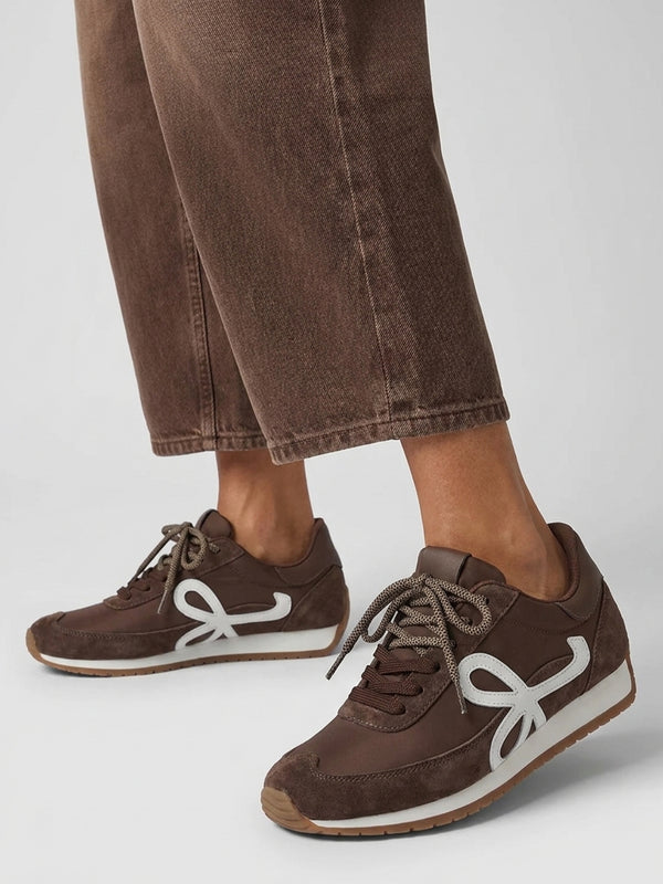 Daniel Action Brown Suede Mix Trainers
