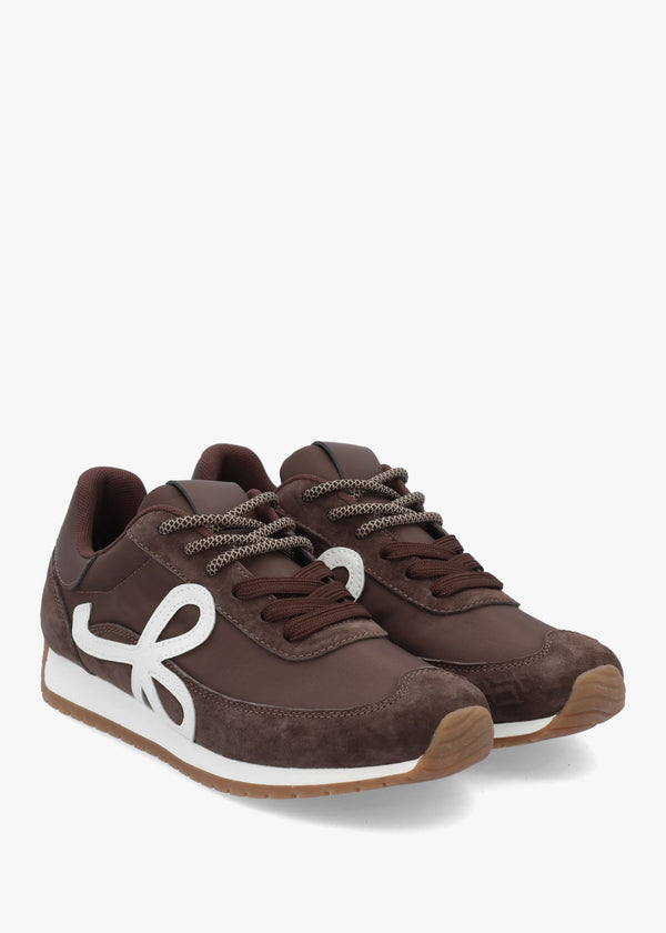 Daniel Action Brown Suede Mix Trainers