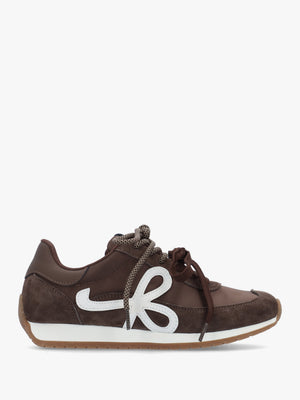 Daniel Action Brown Suede Mix Trainers