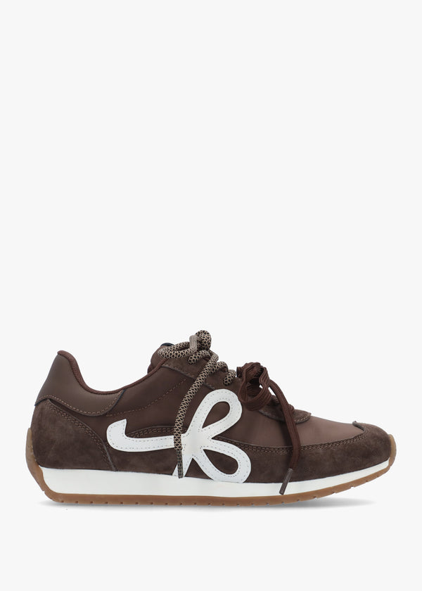 Daniel Action Brown Suede Mix Trainers