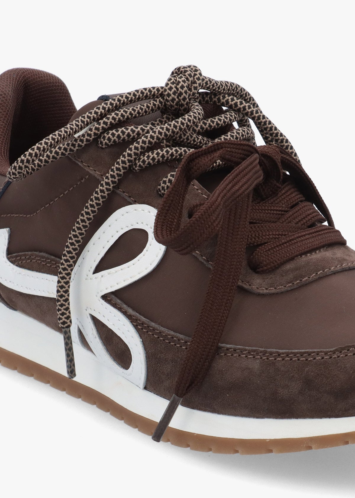 Daniel Action Brown Suede Mix Trainers