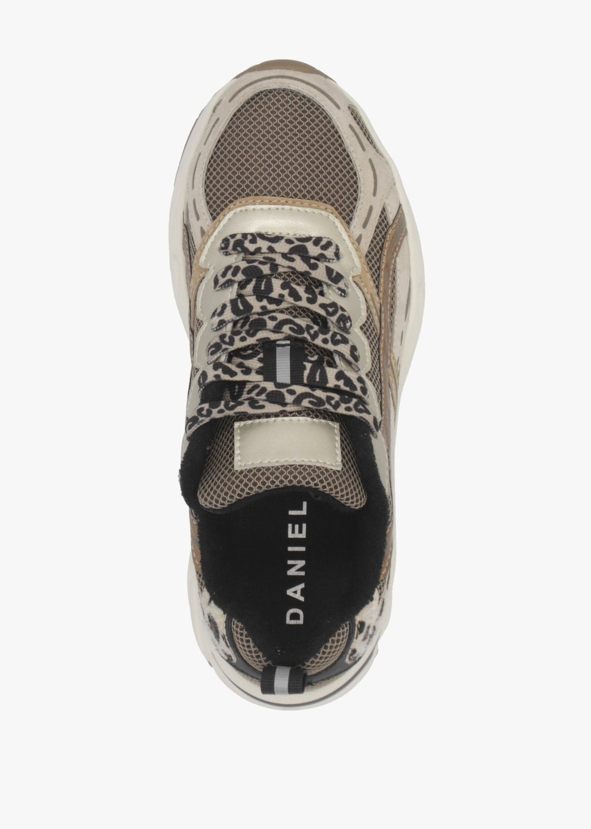 Admire Leopard Sporty Lace Up Trainers