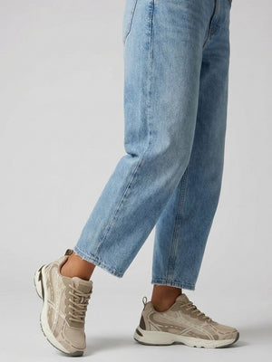 Daniel Admire Taupe Sporty Lace Up Trainers