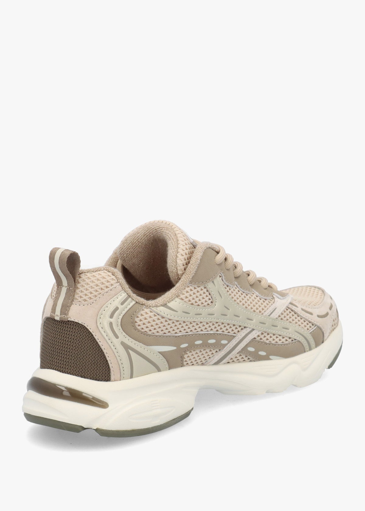 Daniel Admire Taupe Sporty Lace Up Trainers