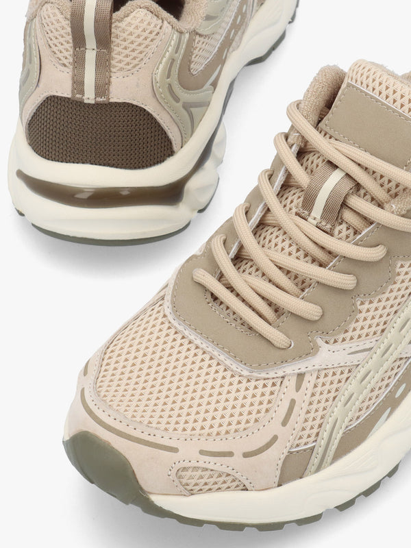 Daniel Admire Taupe Sporty Lace Up Trainers
