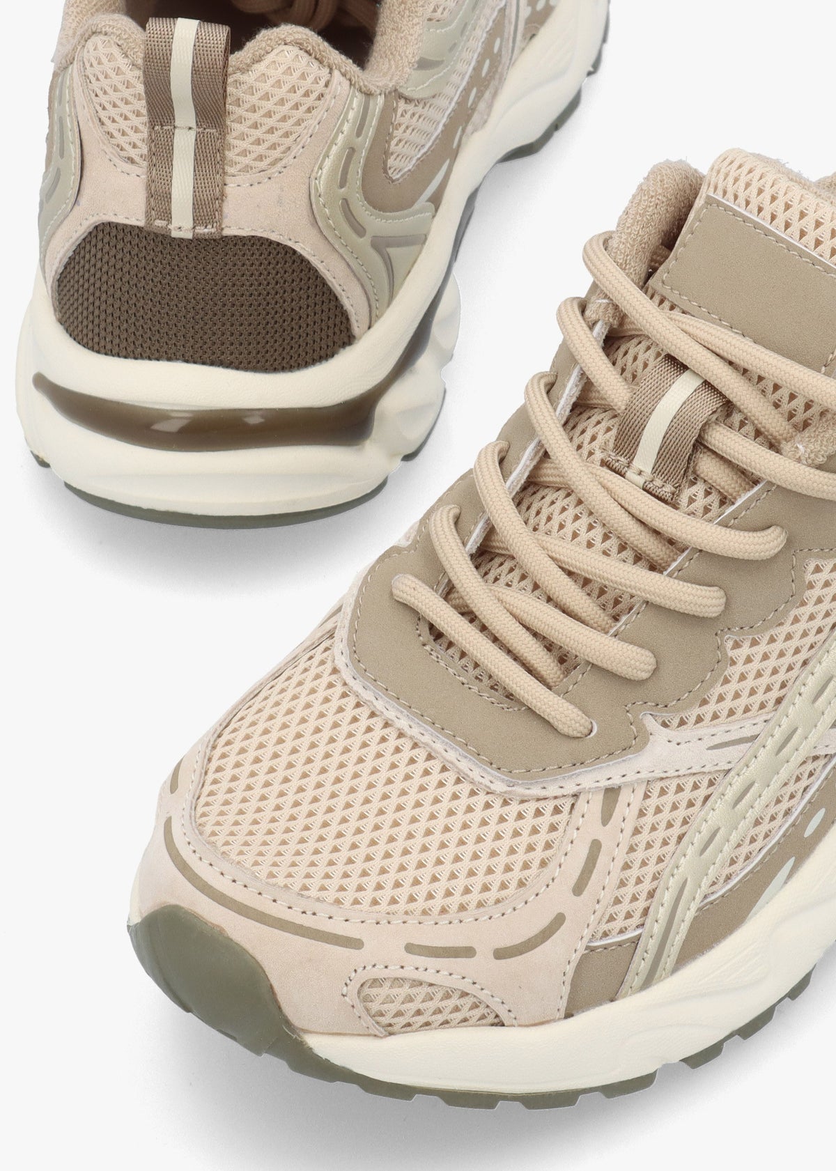 Daniel Admire Taupe Sporty Lace Up Trainers