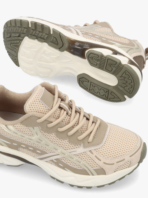 Daniel Admire Taupe Sporty Lace Up Trainers