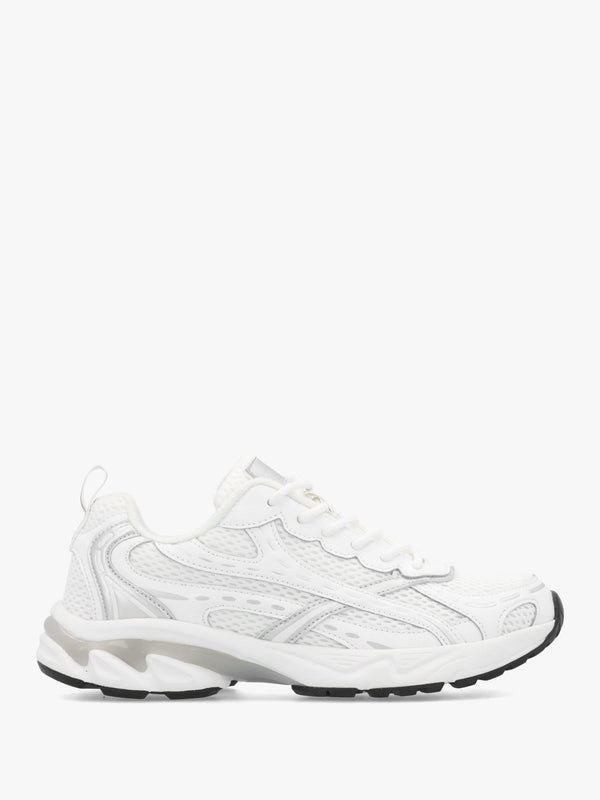 Admire White Sporty Lace Up Trainers