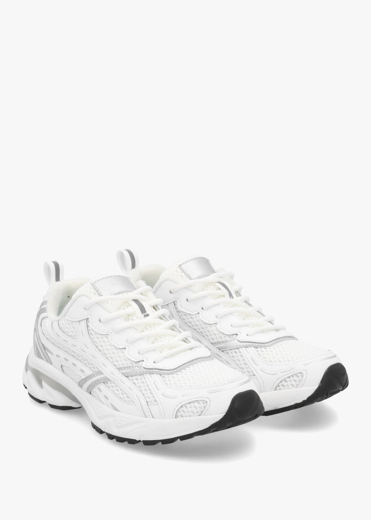 Admire White Sporty Lace Up Trainers