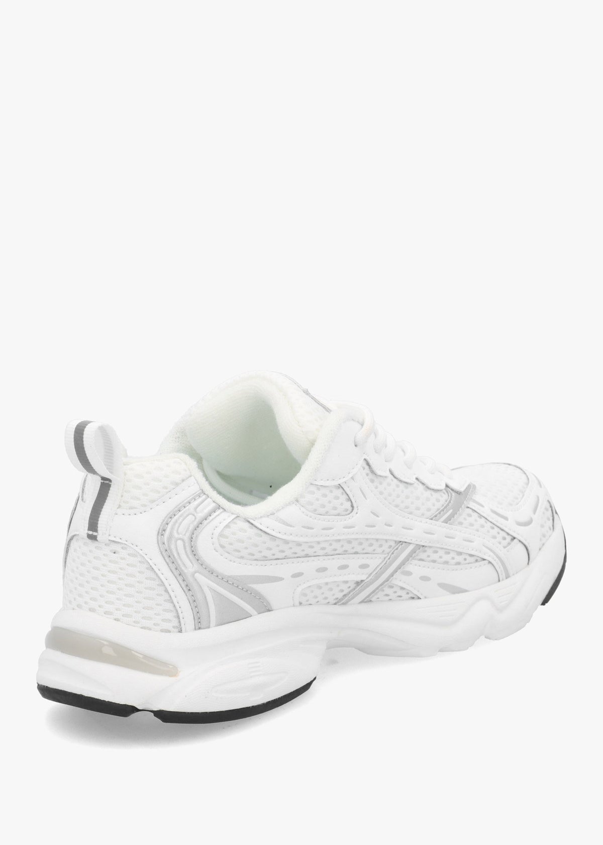 Admire White Sporty Lace Up Trainers