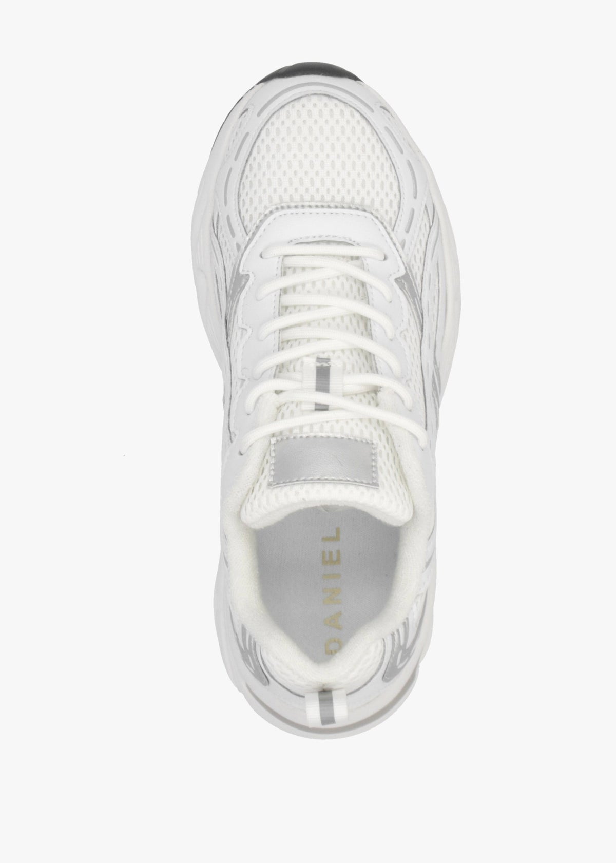 Admire White Sporty Lace Up Trainers