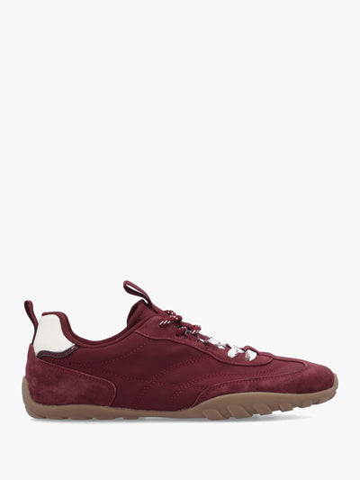 Amaze Burgundy Suede Low Profile Trainers