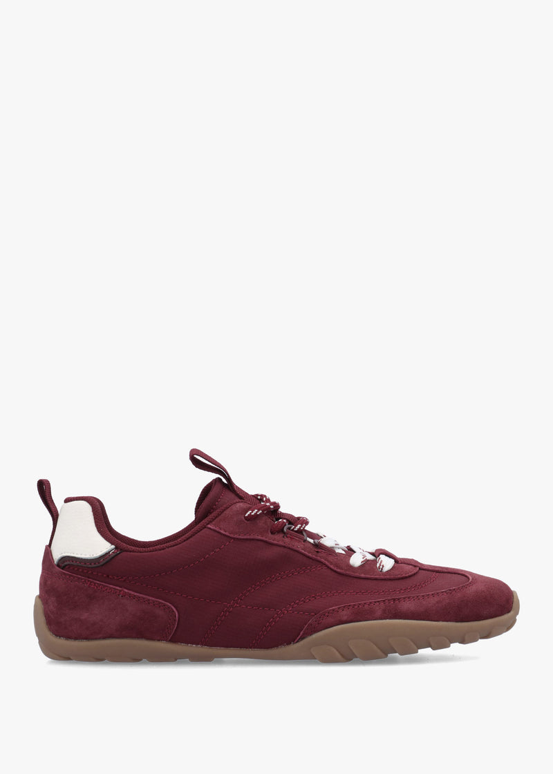 Amaze Burgundy Suede Low Profile Trainers