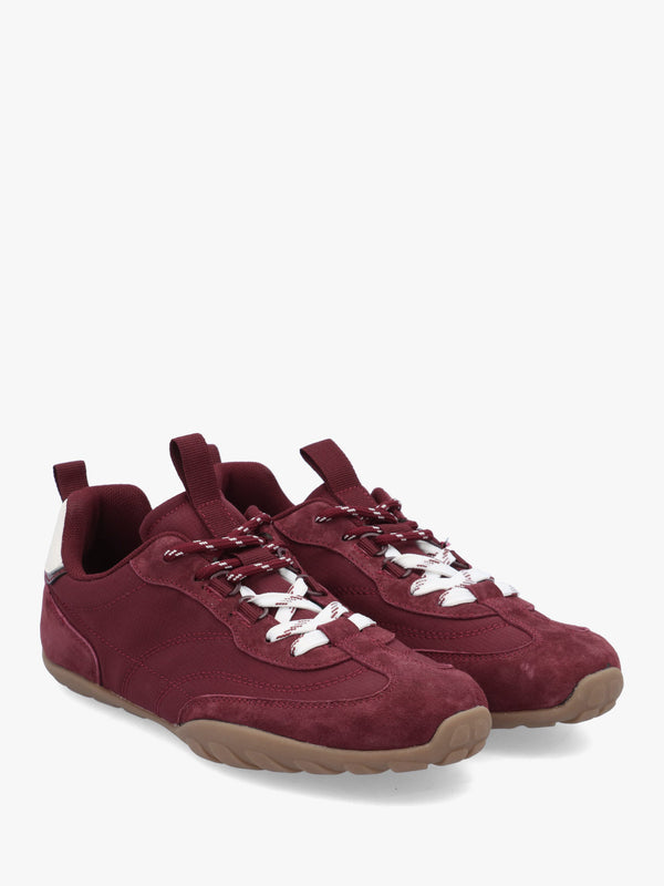Amaze Burgundy Suede Low Profile Trainers
