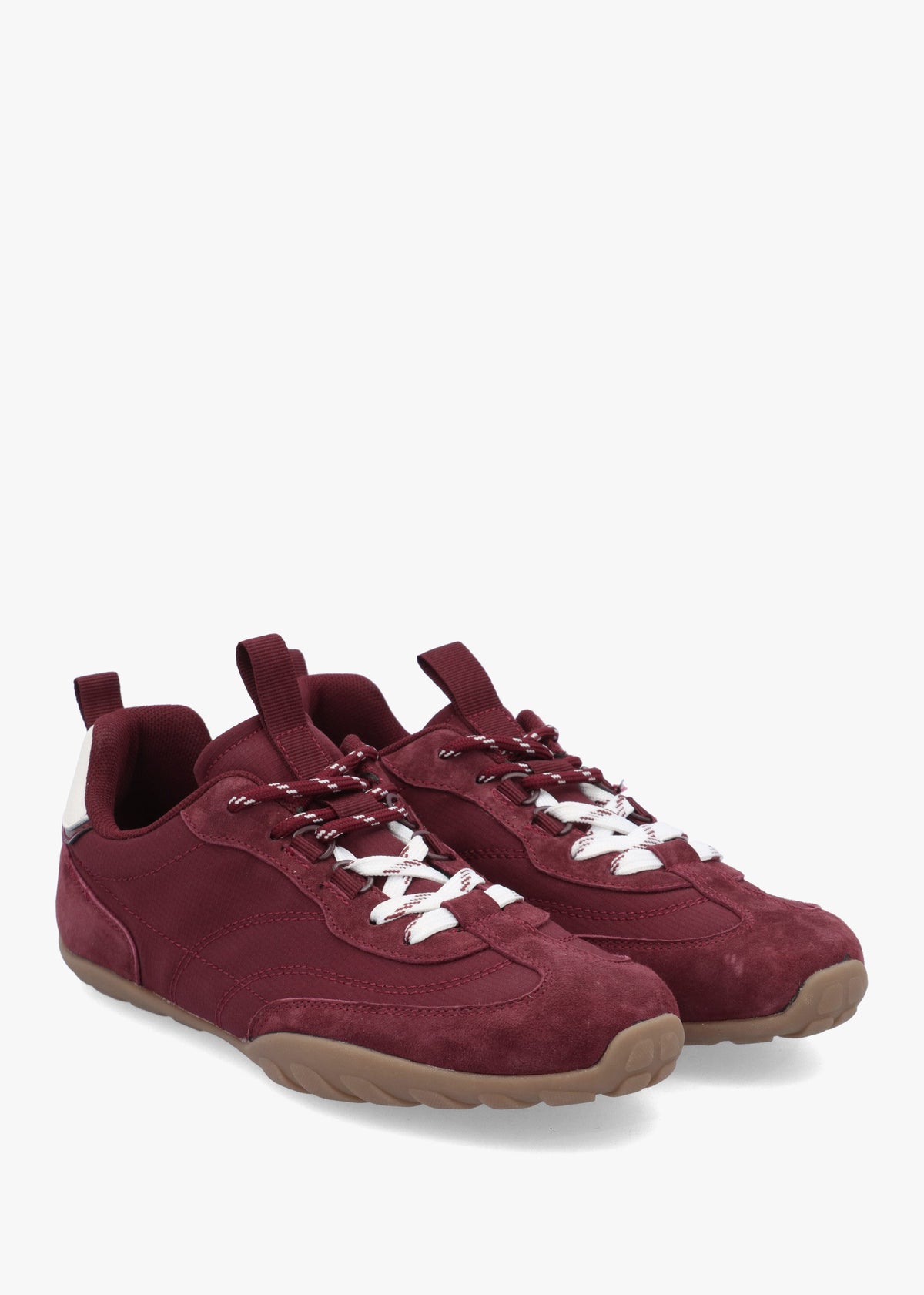 Amaze Burgundy Suede Low Profile Trainers