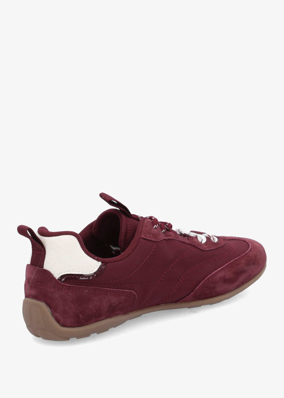 Amaze Burgundy Suede Low Profile Trainers