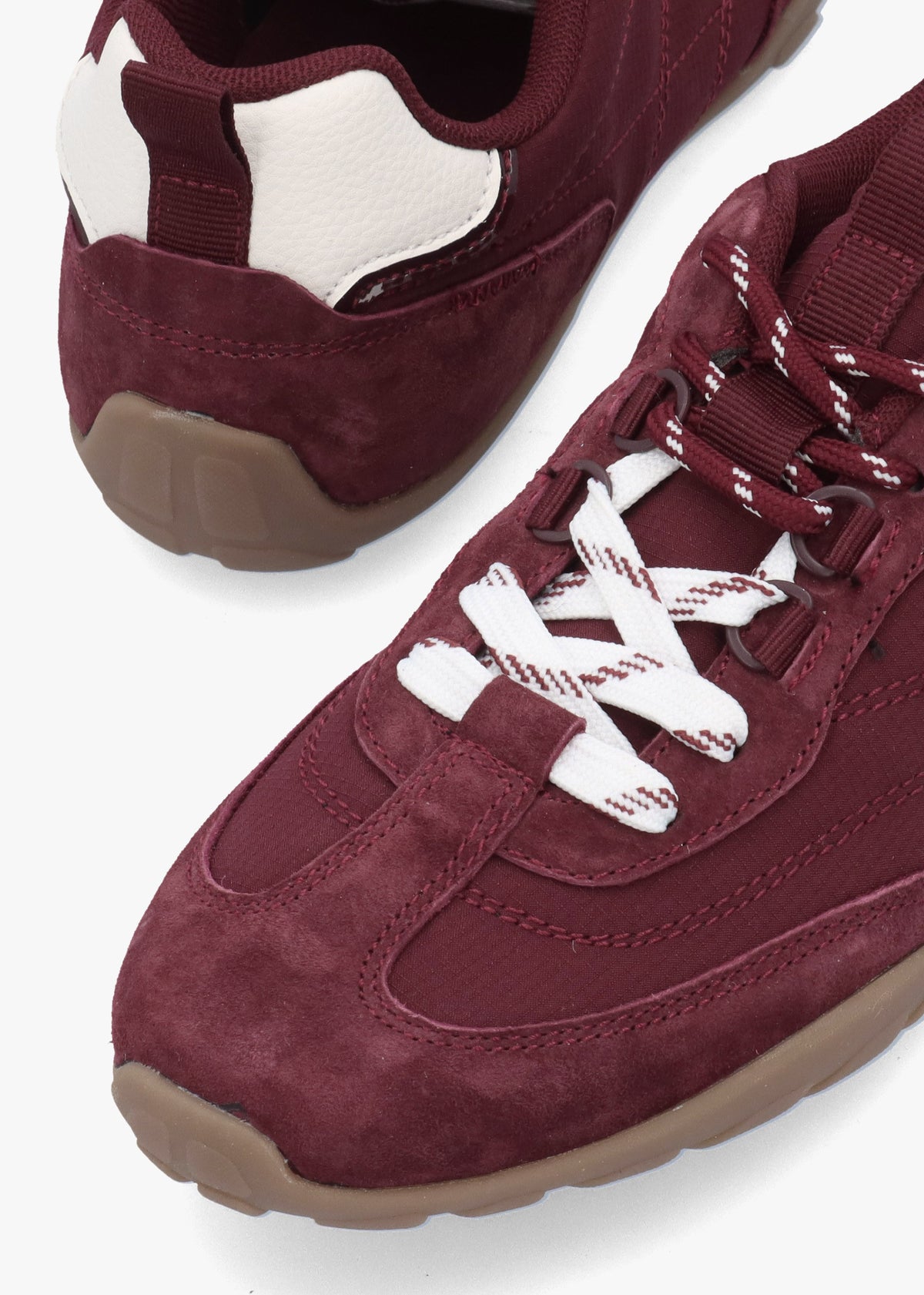 Amaze Burgundy Suede Low Profile Trainers