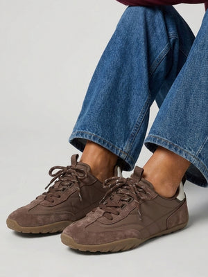 Daniel Amaze Taupe Suede Low Profile Trainers