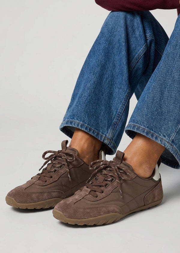 Daniel Amaze Taupe Suede Low Profile Trainers
