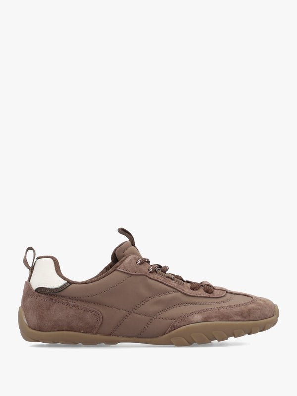 Daniel Amaze Taupe Suede Low Profile Trainers