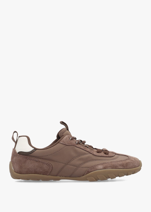 Daniel Amaze Taupe Suede Low Profile Trainers
