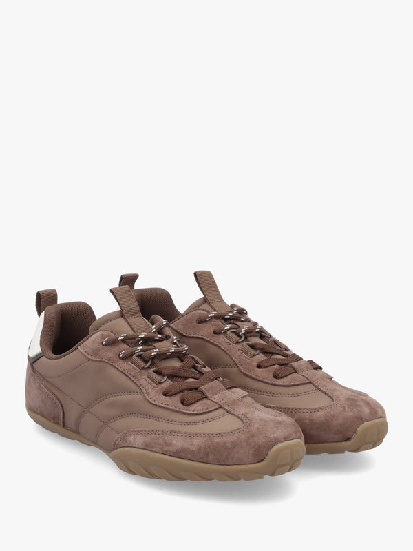 Daniel Amaze Taupe Suede Low Profile Trainers