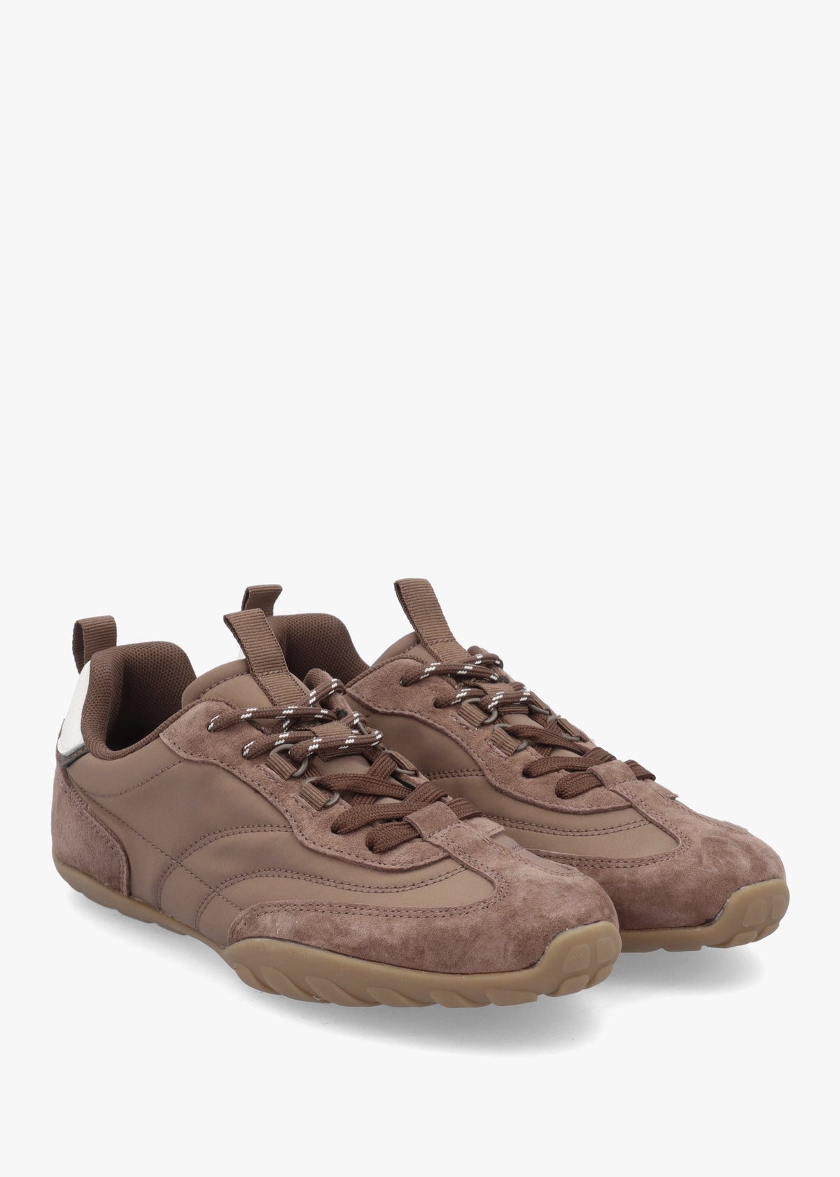 Daniel Amaze Taupe Suede Low Profile Trainers