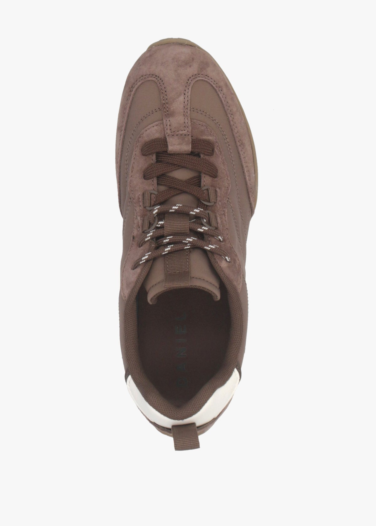 Daniel Amaze Taupe Suede Low Profile Trainers
