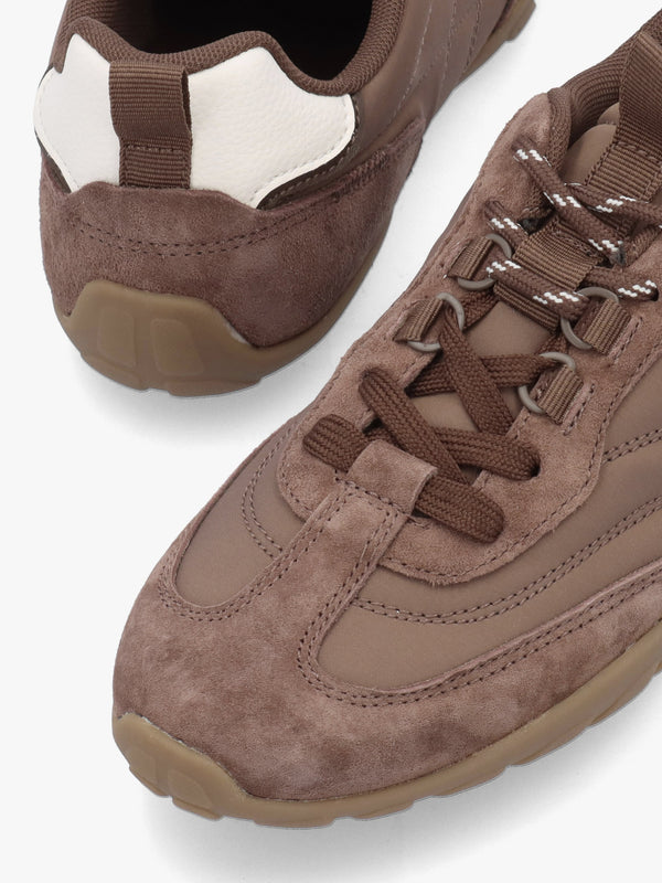 Daniel Amaze Taupe Suede Low Profile Trainers