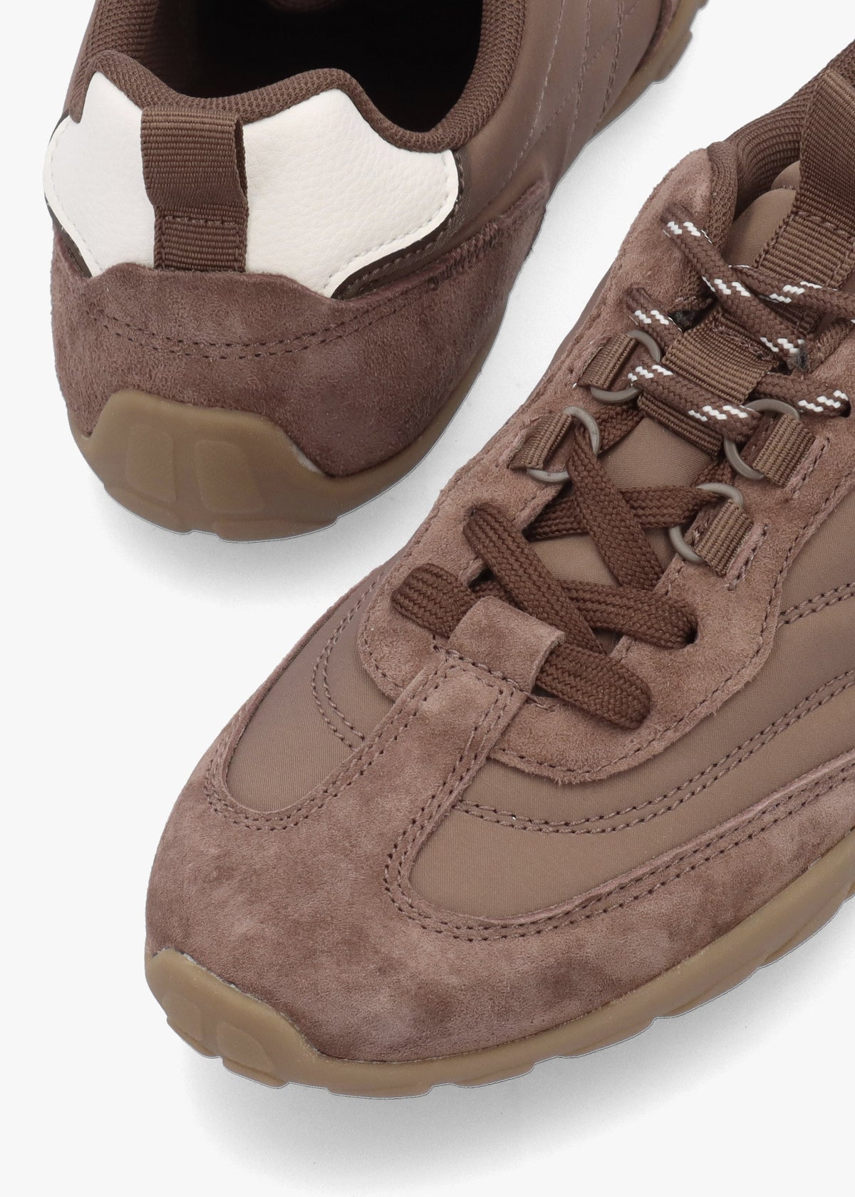 Daniel Amaze Taupe Suede Low Profile Trainers