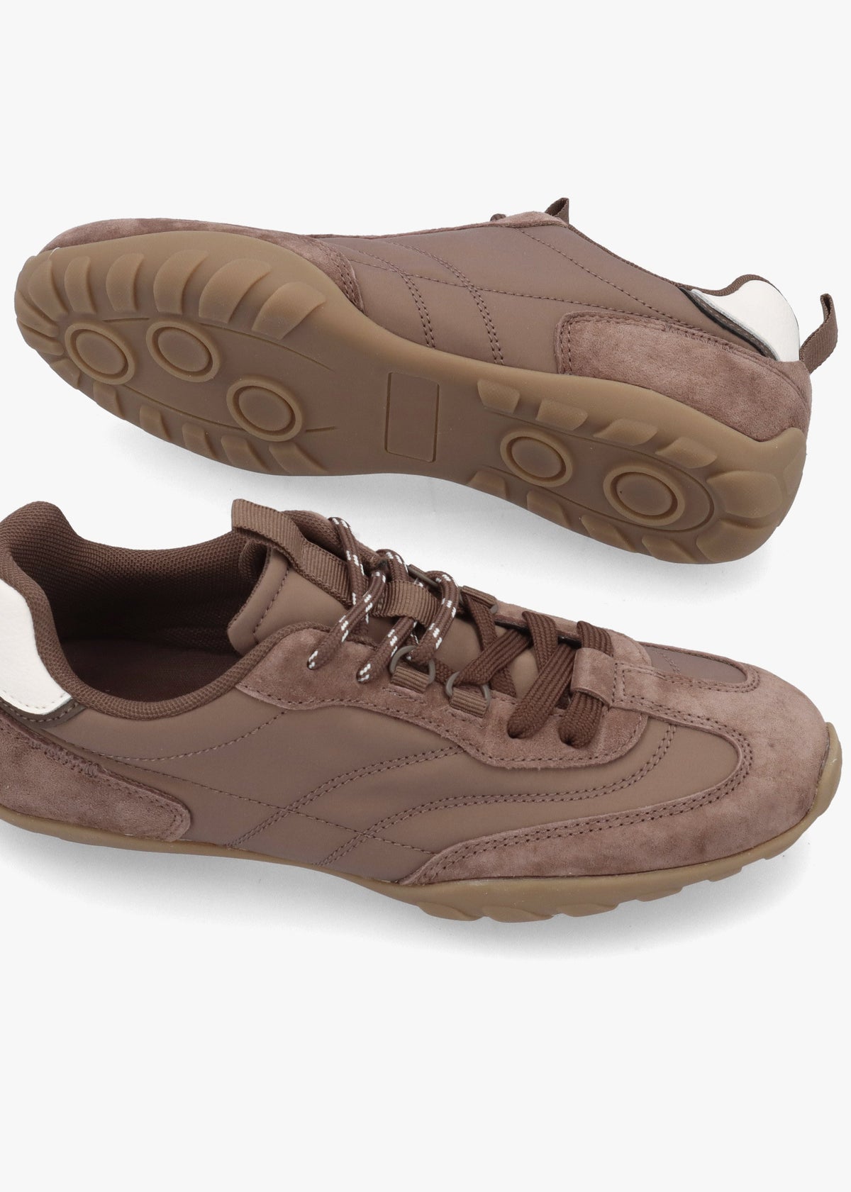 Daniel Amaze Taupe Suede Low Profile Trainers