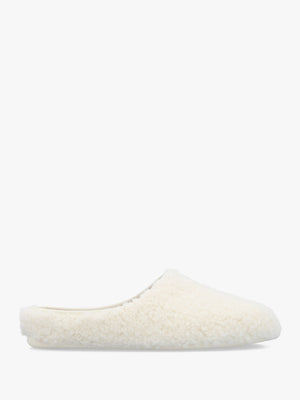 Heddy Cream Teddy Fleece Mule Slippers