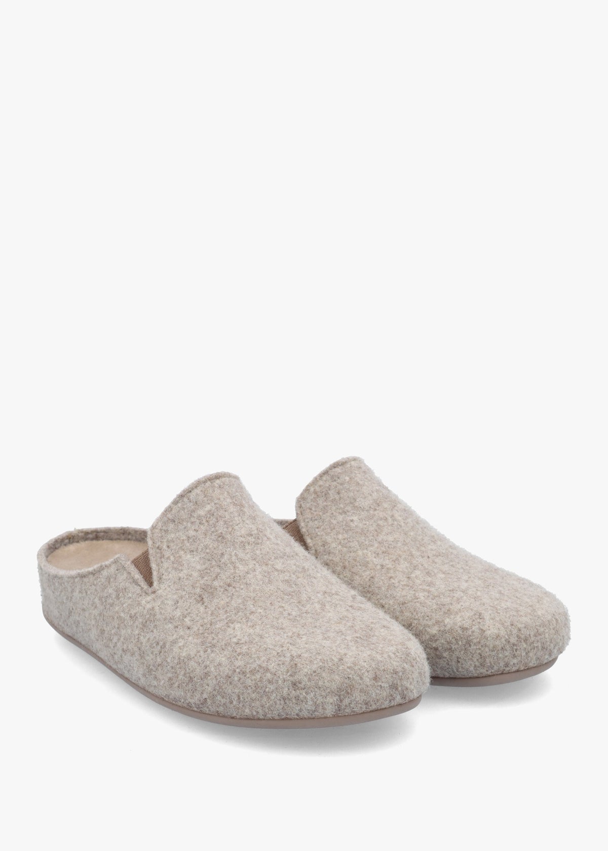 Helter Brown Wool Mule Slippers