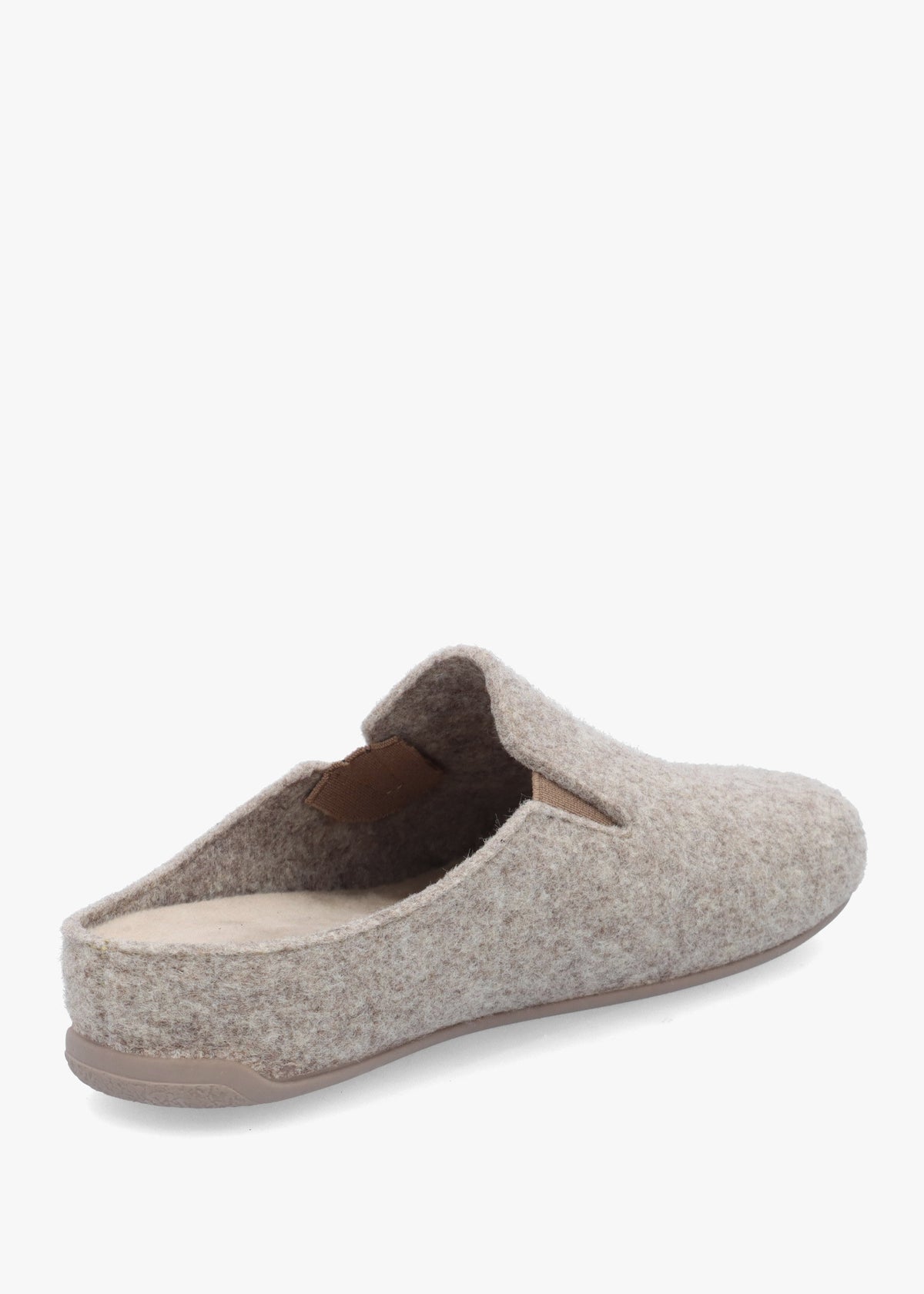 Helter Brown Wool Mule Slippers