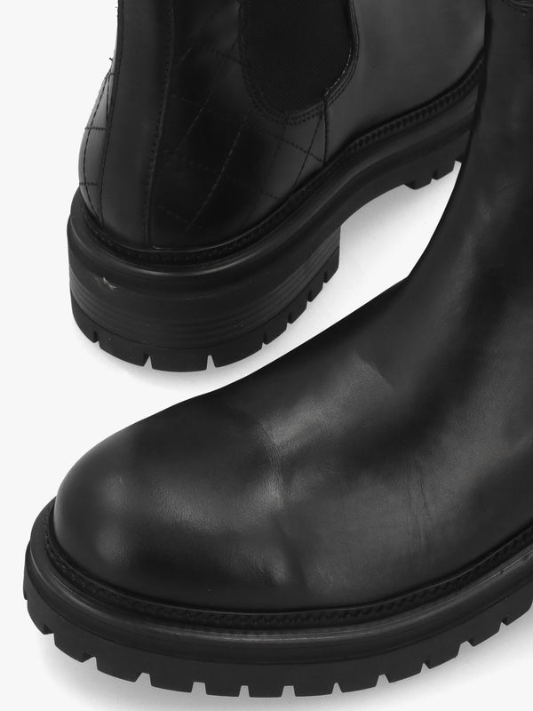 Daniel Impie Black Leather Chelsea Boots